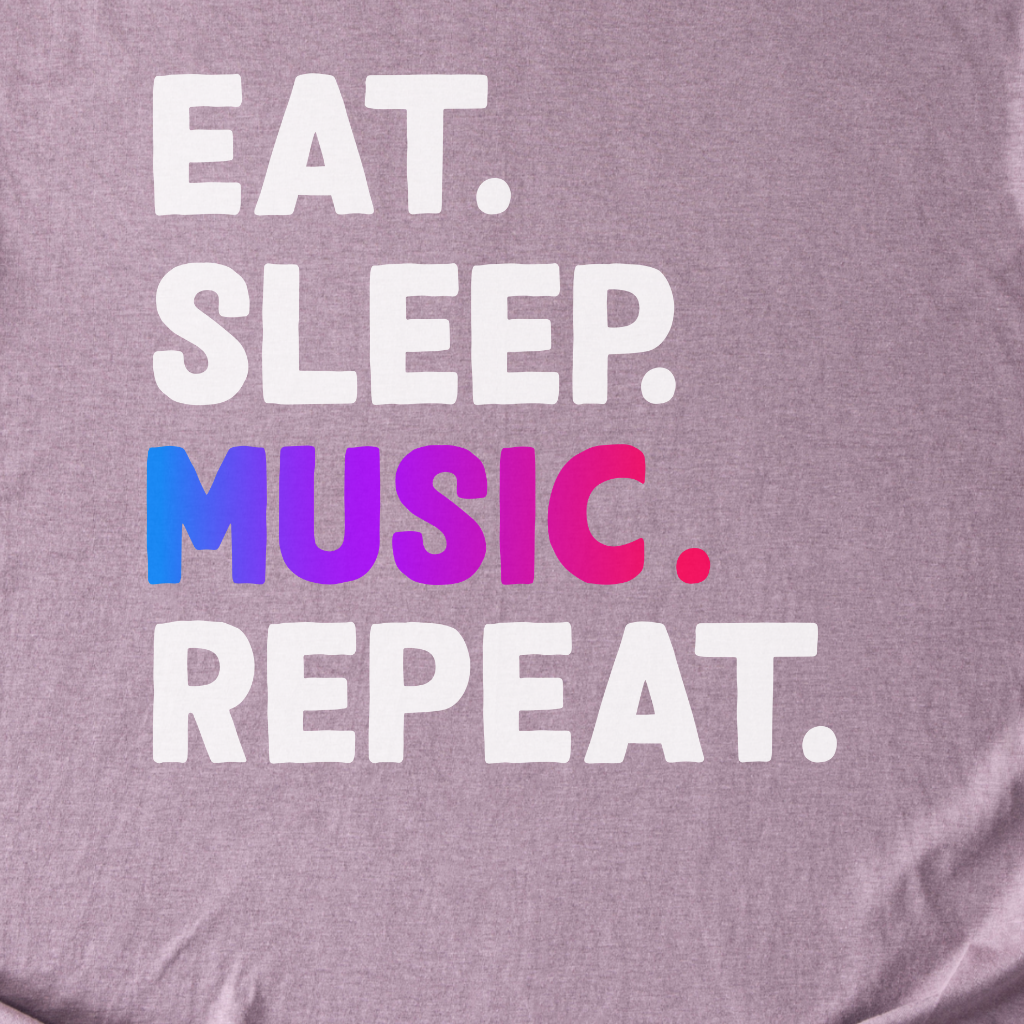 Eat Sleep Music Repeat T-Shirt