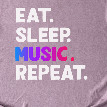 Eat Sleep Music Repeat T-Shirt
