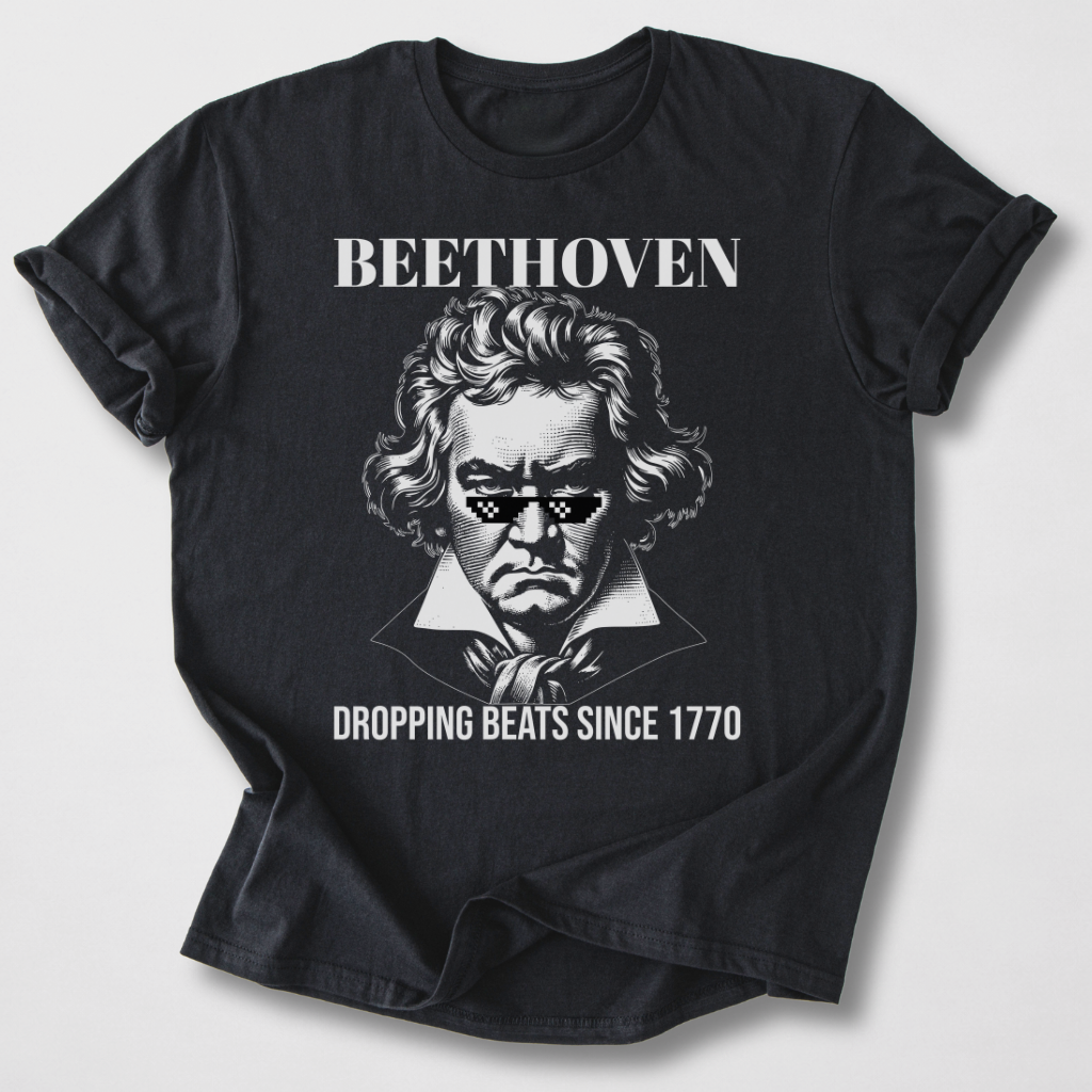 Beethoven Dropping Beats T-Shirt