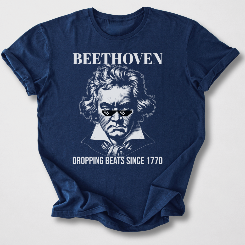 Beethoven Dropping Beats T-Shirt