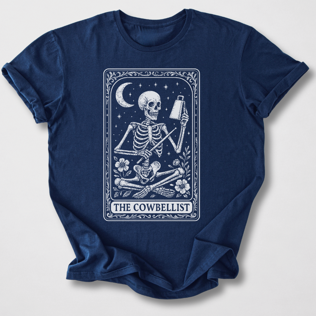 The Cowbellist Tarot Card T-Shirt