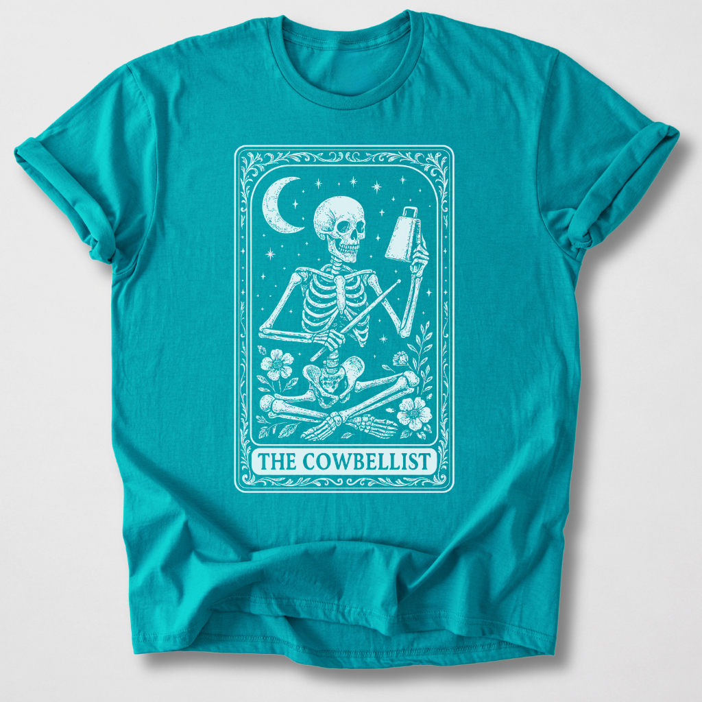 The Cowbellist Tarot Card T-Shirt