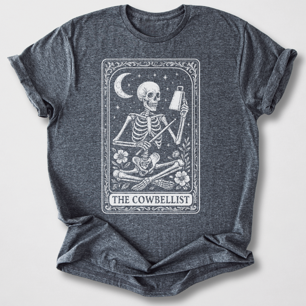 The Cowbellist Tarot Card T-Shirt