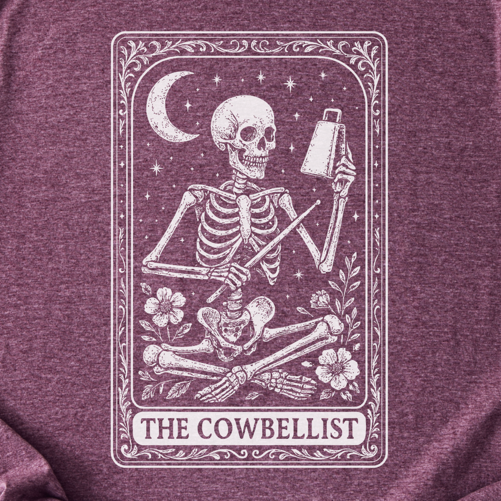 The Cowbellist Tarot Card T-Shirt
