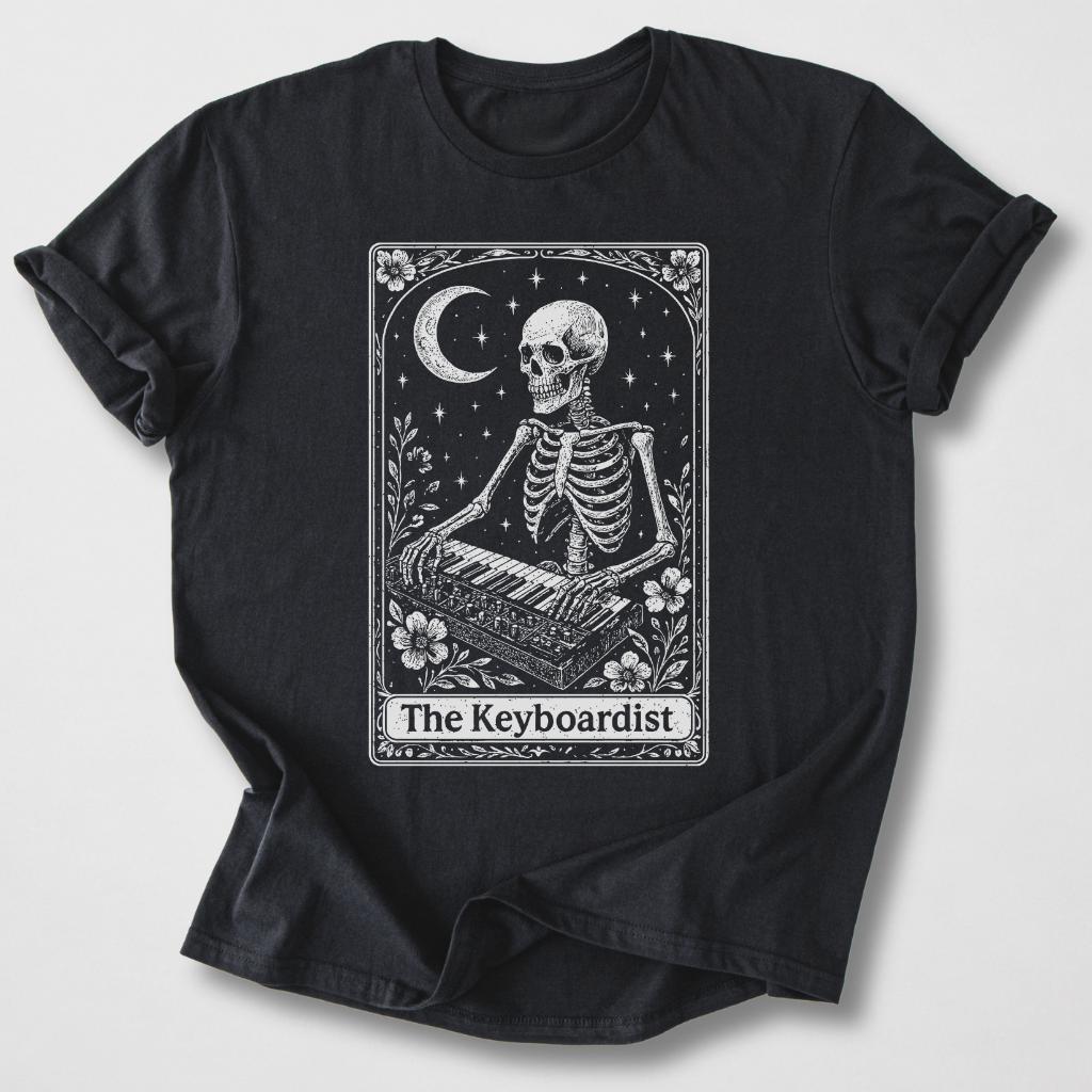 The Keyboardist Tarot Card T-Shirt