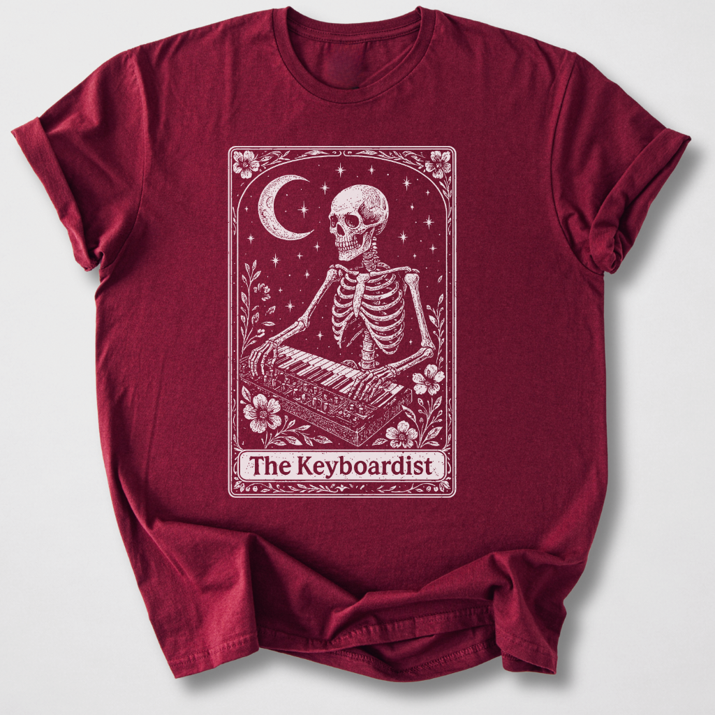 The Keyboardist Tarot Card T-Shirt