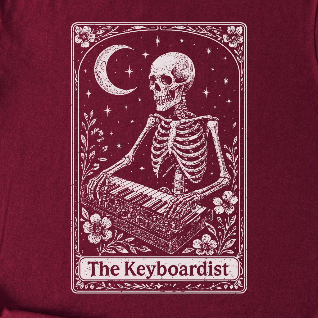 The Keyboardist Tarot Card T-Shirt