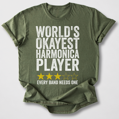 Okayest Harmonica Player T-Shirt