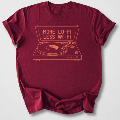 More Lo-Fi Less Wi-Fi Vinyl T-Shirt