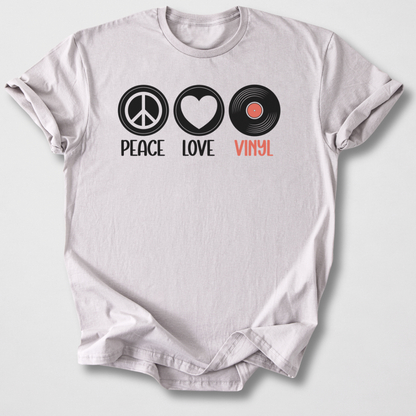 Peace Love Vinyl T-Shirt