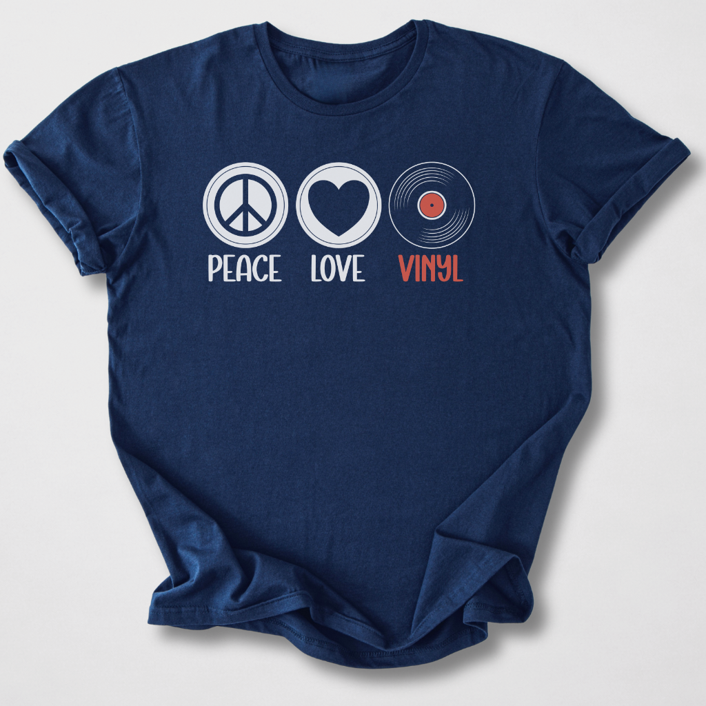 Peace Love Vinyl T-Shirt