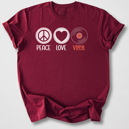 Peace Love Vinyl T-Shirt