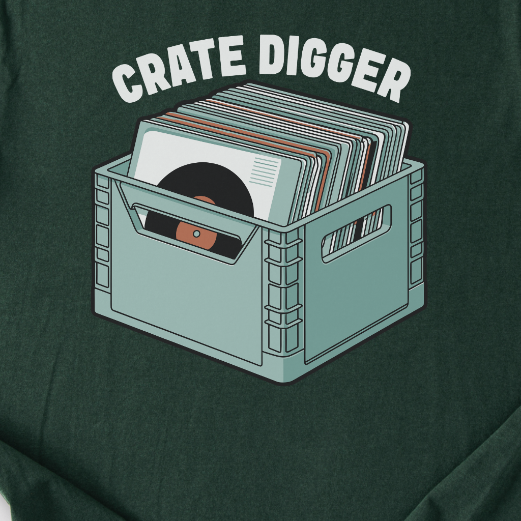 Crate Digger Vinyl T-Shirt