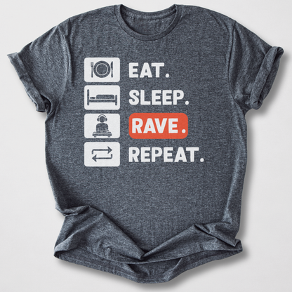 Eat Sleep Rave Repeat DJ T-Shirt