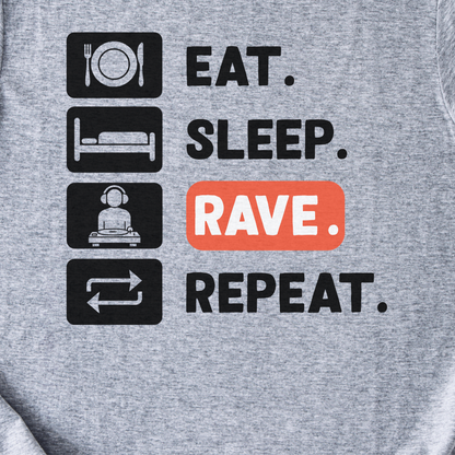 Eat Sleep Rave Repeat DJ T-Shirt
