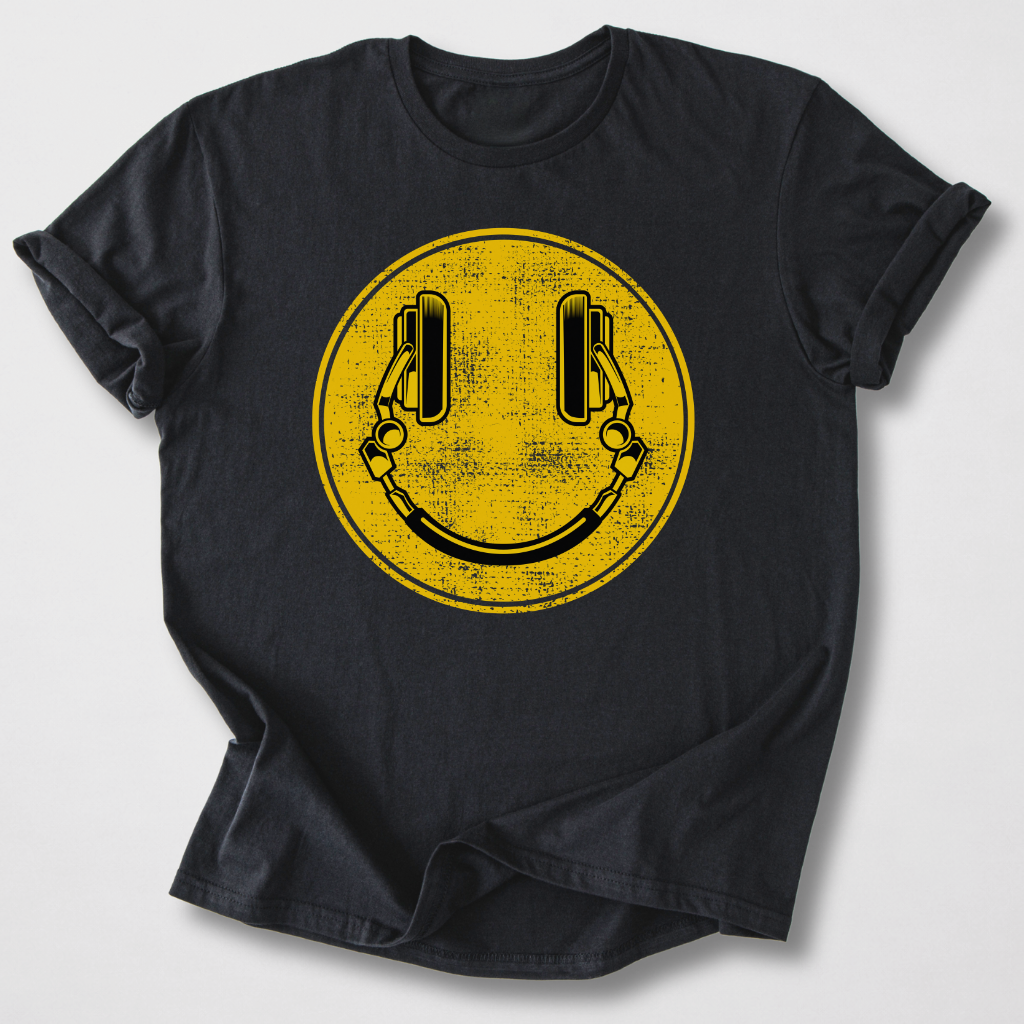 Music Mood Smiley T-Shirt