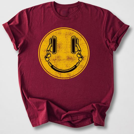 Music Mood Smiley T-Shirt