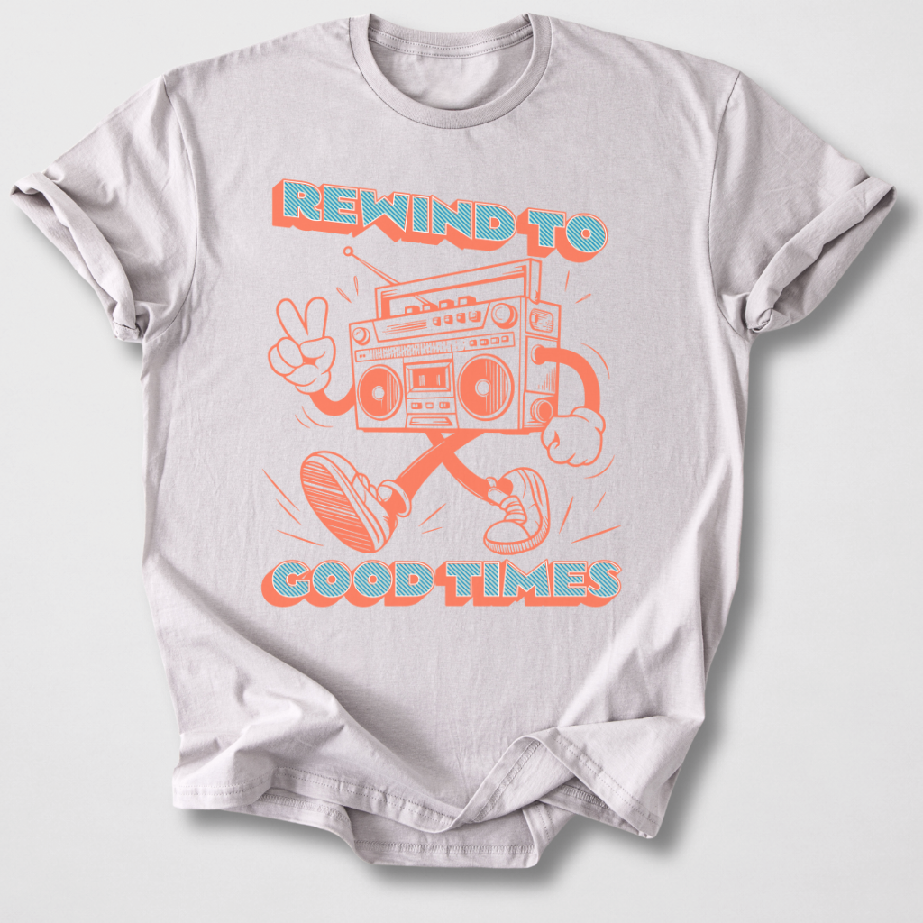 Rewind To Good Times Retro T-Shirt