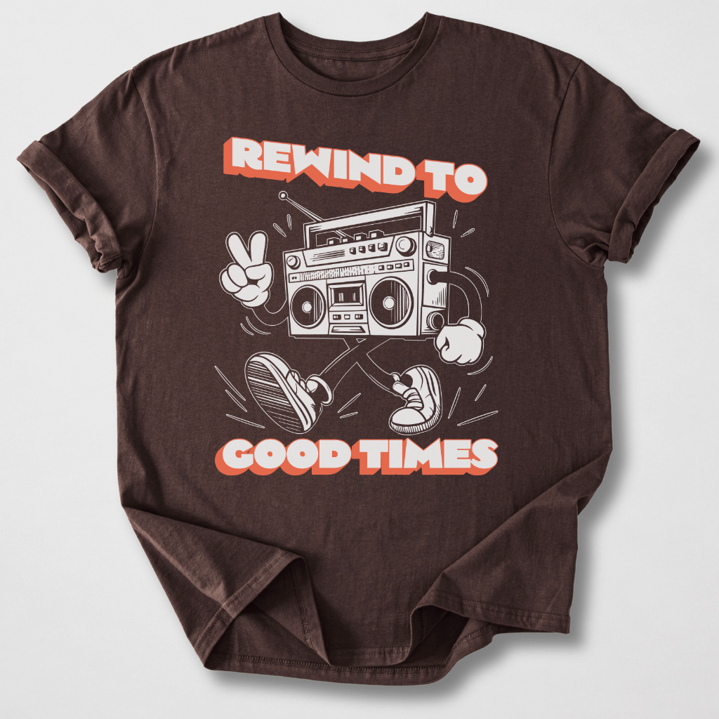 Rewind To Good Times Retro T-Shirt