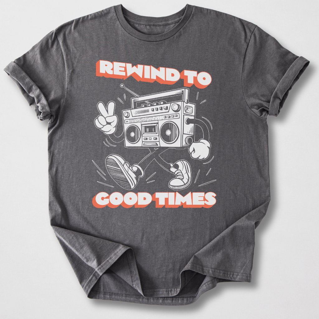 Rewind To Good Times Retro T-Shirt
