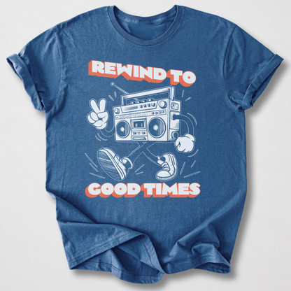 Rewind To Good Times Retro T-Shirt