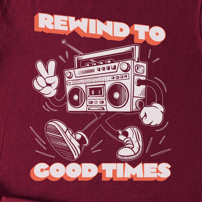 Rewind To Good Times Retro T-Shirt