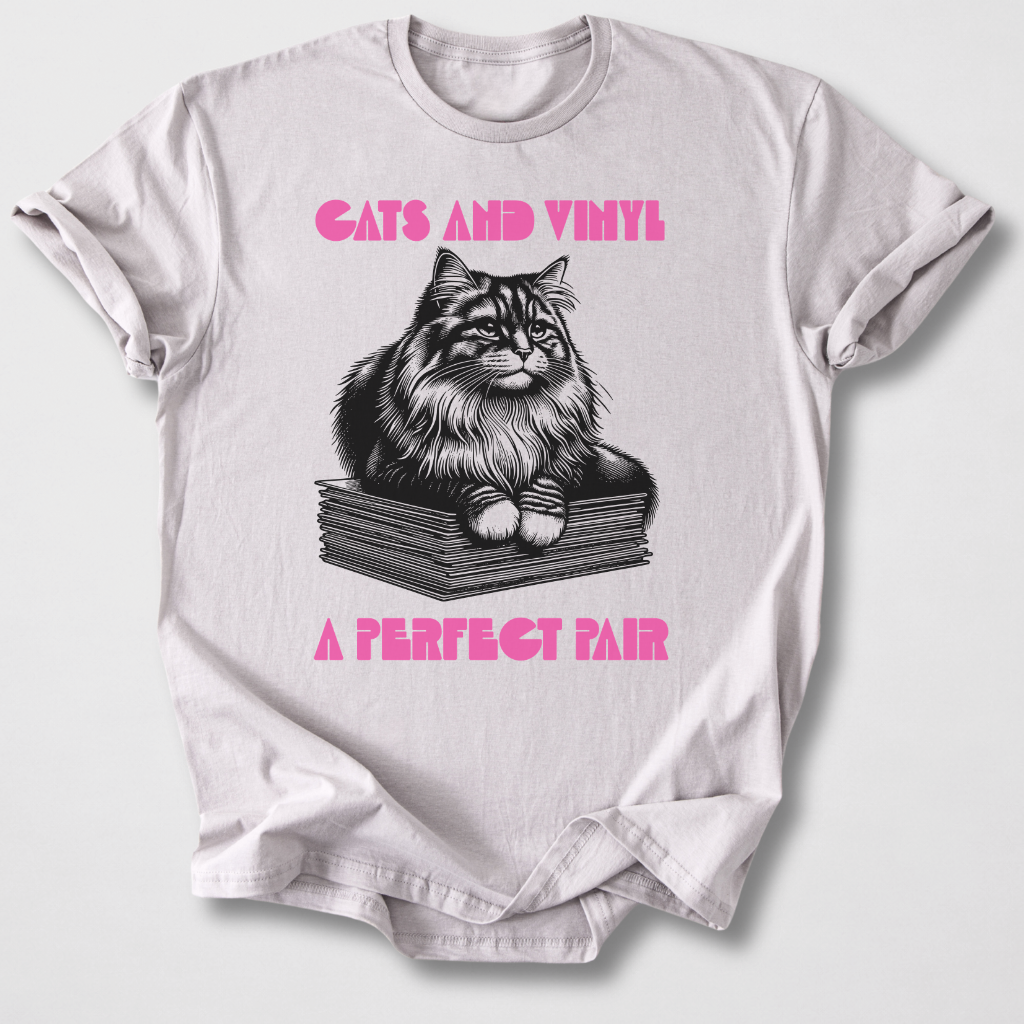 Cats And Vinyl A Perfect Pair T-Shirt