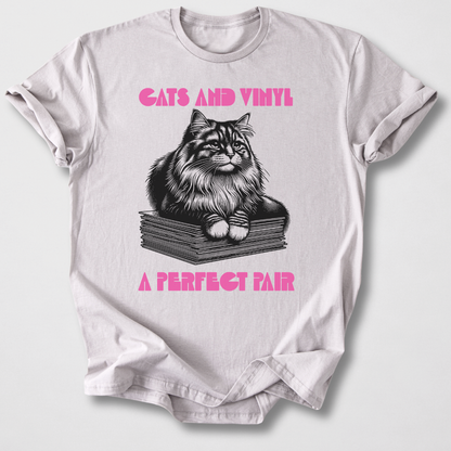 Cats And Vinyl A Perfect Pair T-Shirt