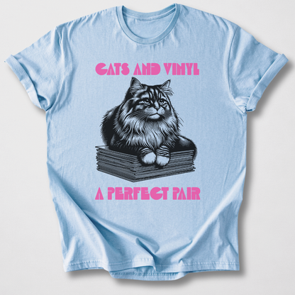 Cats And Vinyl A Perfect Pair T-Shirt