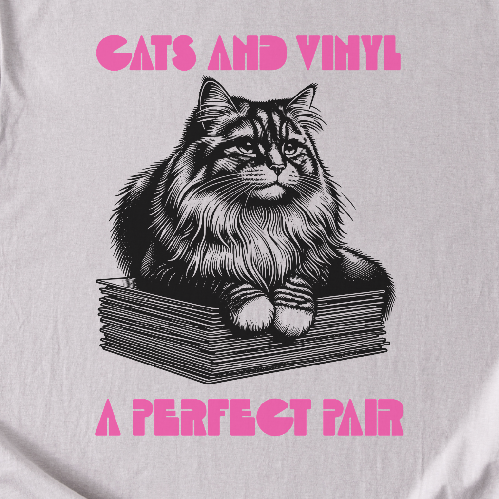 Cats And Vinyl A Perfect Pair T-Shirt