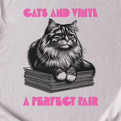 Cats And Vinyl A Perfect Pair T-Shirt