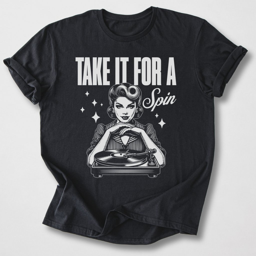 Take It For A Spin Vinyl T-Shirt