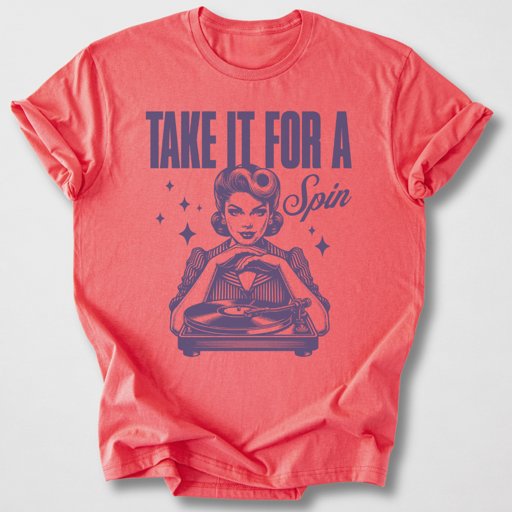 Take It For A Spin Vinyl T-Shirt