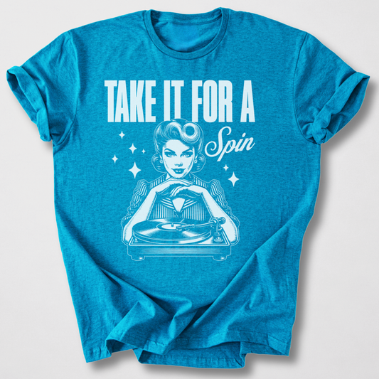 Take It For A Spin Vinyl T-Shirt