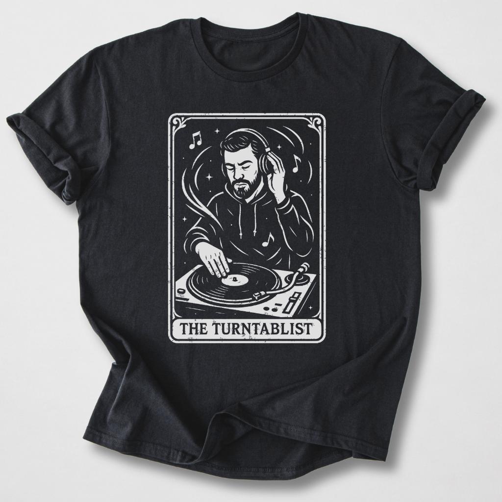 The Turntablist Tarot Card T-Shirt