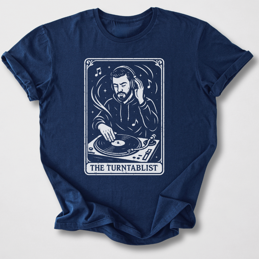 The Turntablist Tarot Card T-Shirt