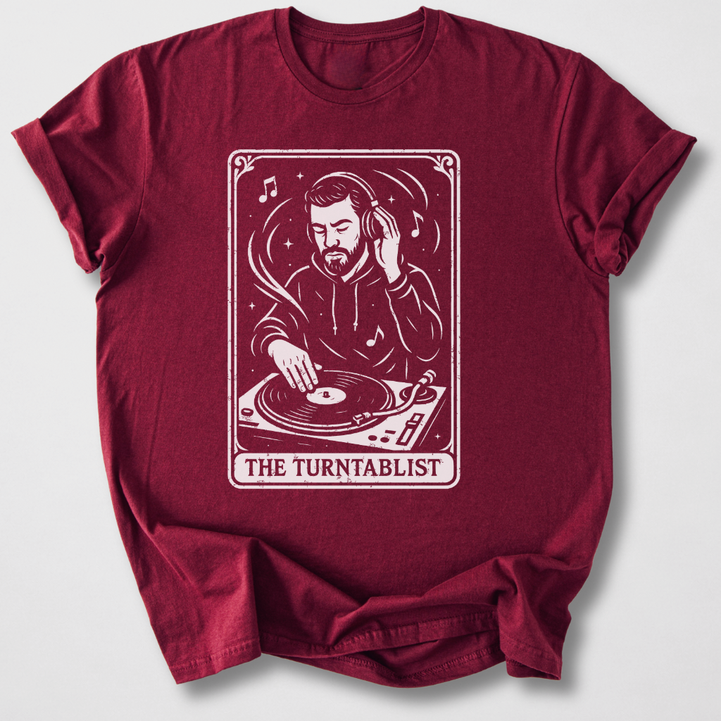 The Turntablist Tarot Card T-Shirt