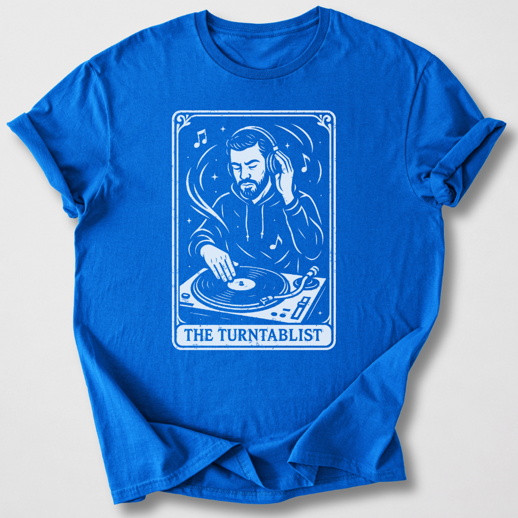 The Turntablist Tarot Card T-Shirt