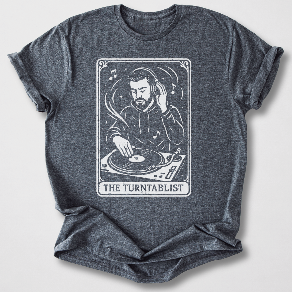 The Turntablist Tarot Card T-Shirt