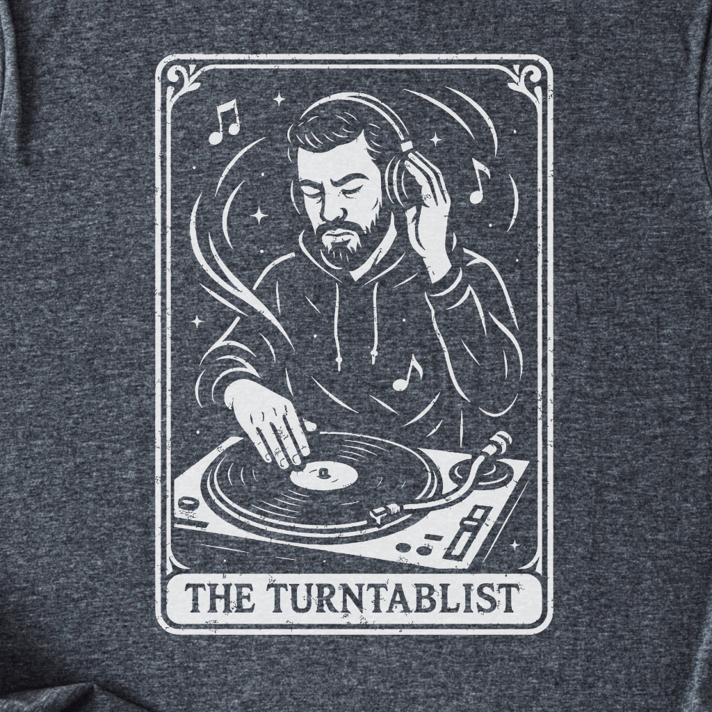 The Turntablist Tarot Card T-Shirt