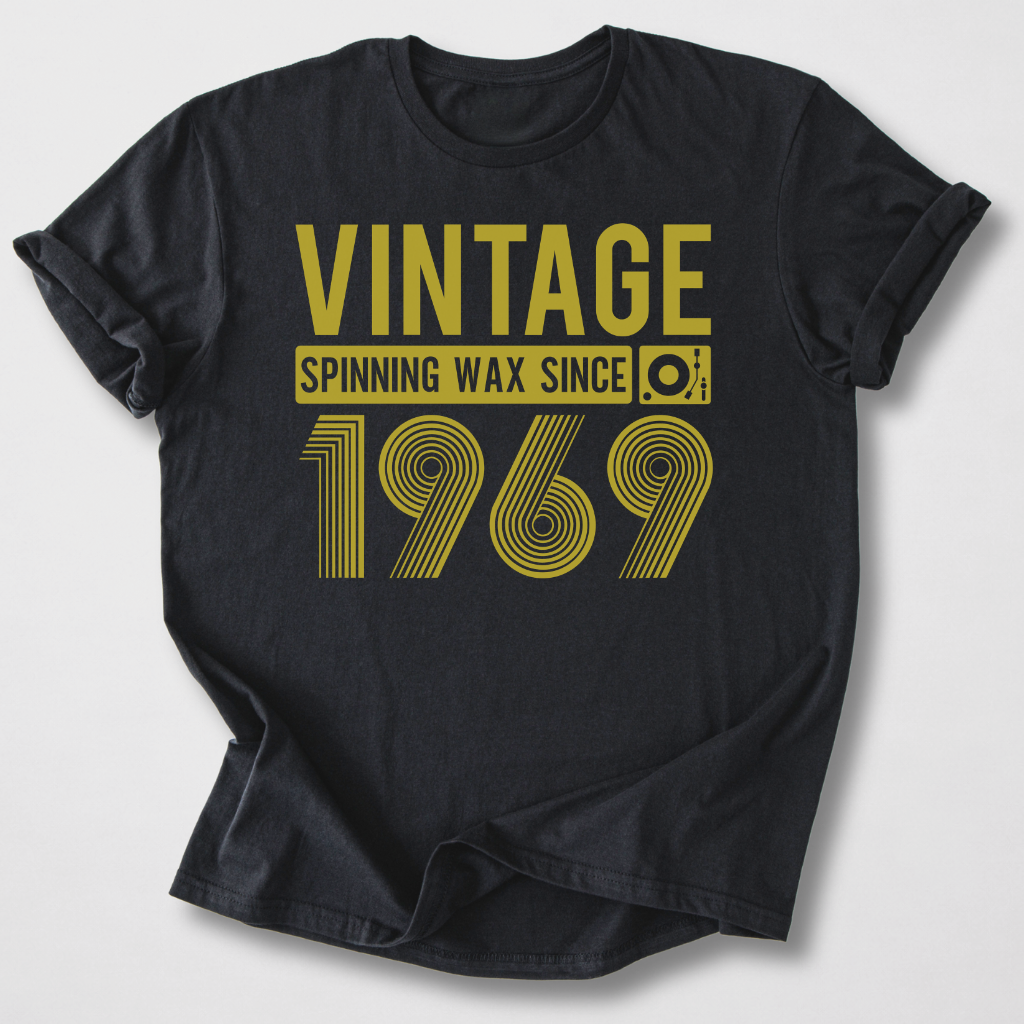 Spinning Wax Since 1969 Vinyl T-Shirt