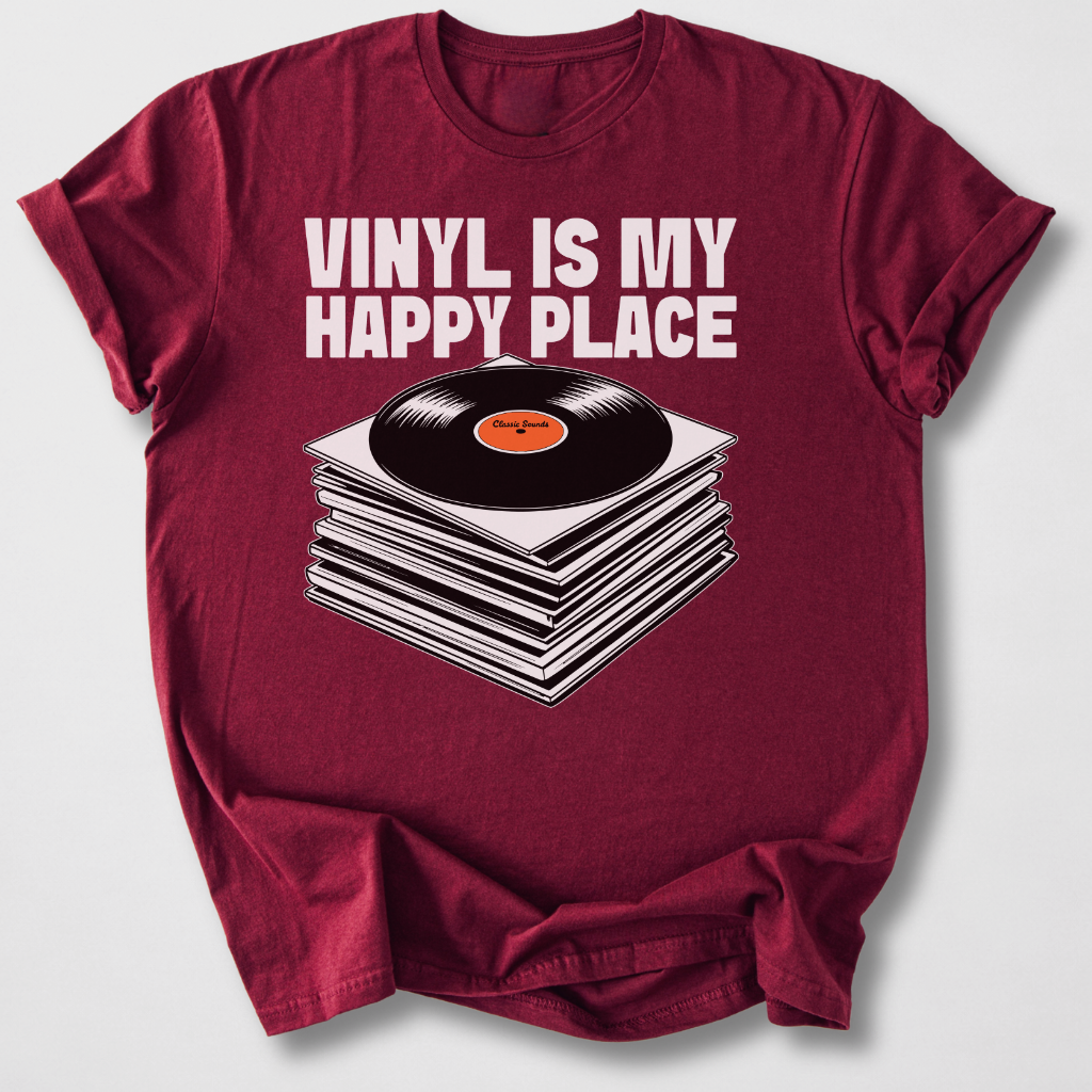 Vinyl Is My Happy Place T-Shirt
