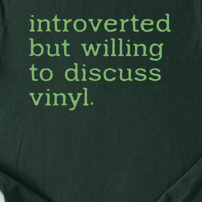 Willing To Discuss Vinyl T-Shirt