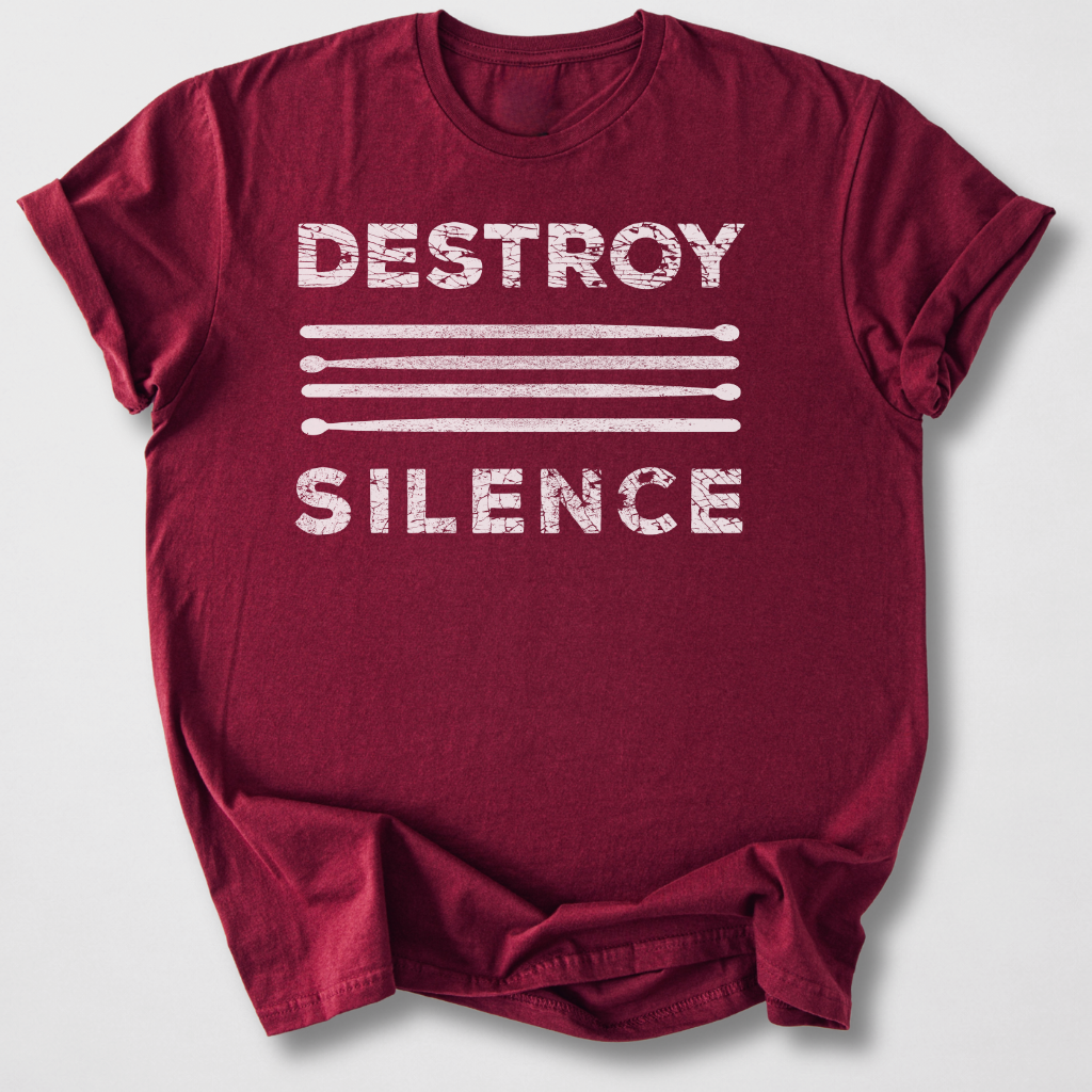 Destroy Silence Drum T-Shirt