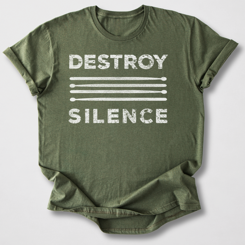 Destroy Silence Drum T-Shirt