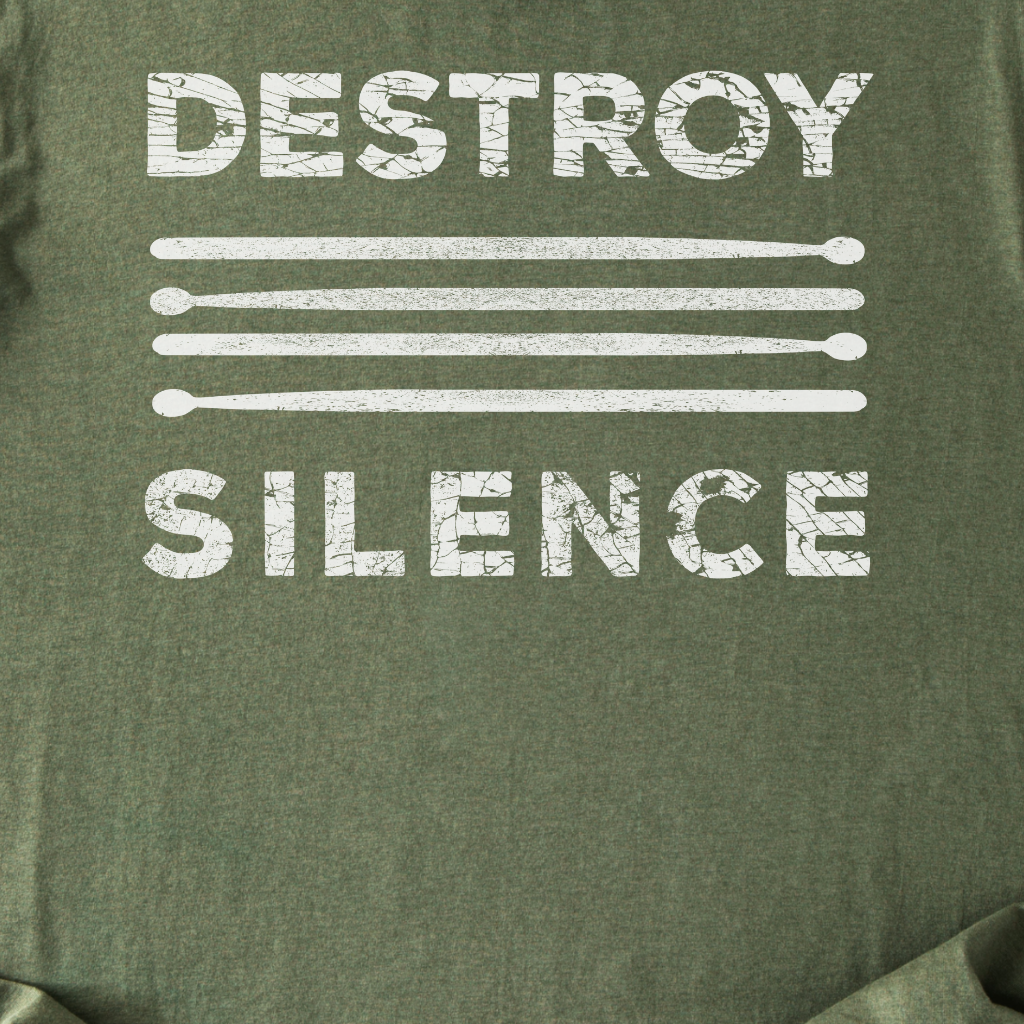 Destroy Silence Drum T-Shirt