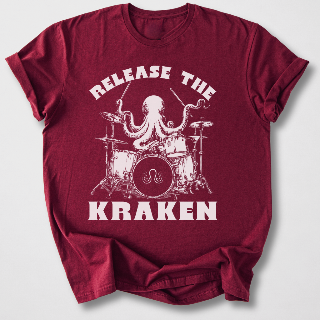 Release The Kraken Drum T-Shirt