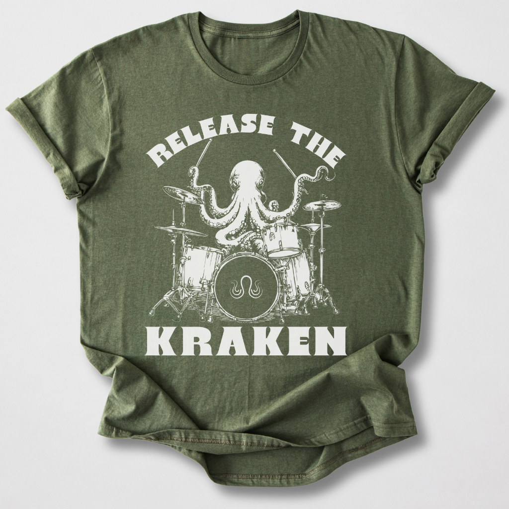 Release The Kraken Drum T-Shirt