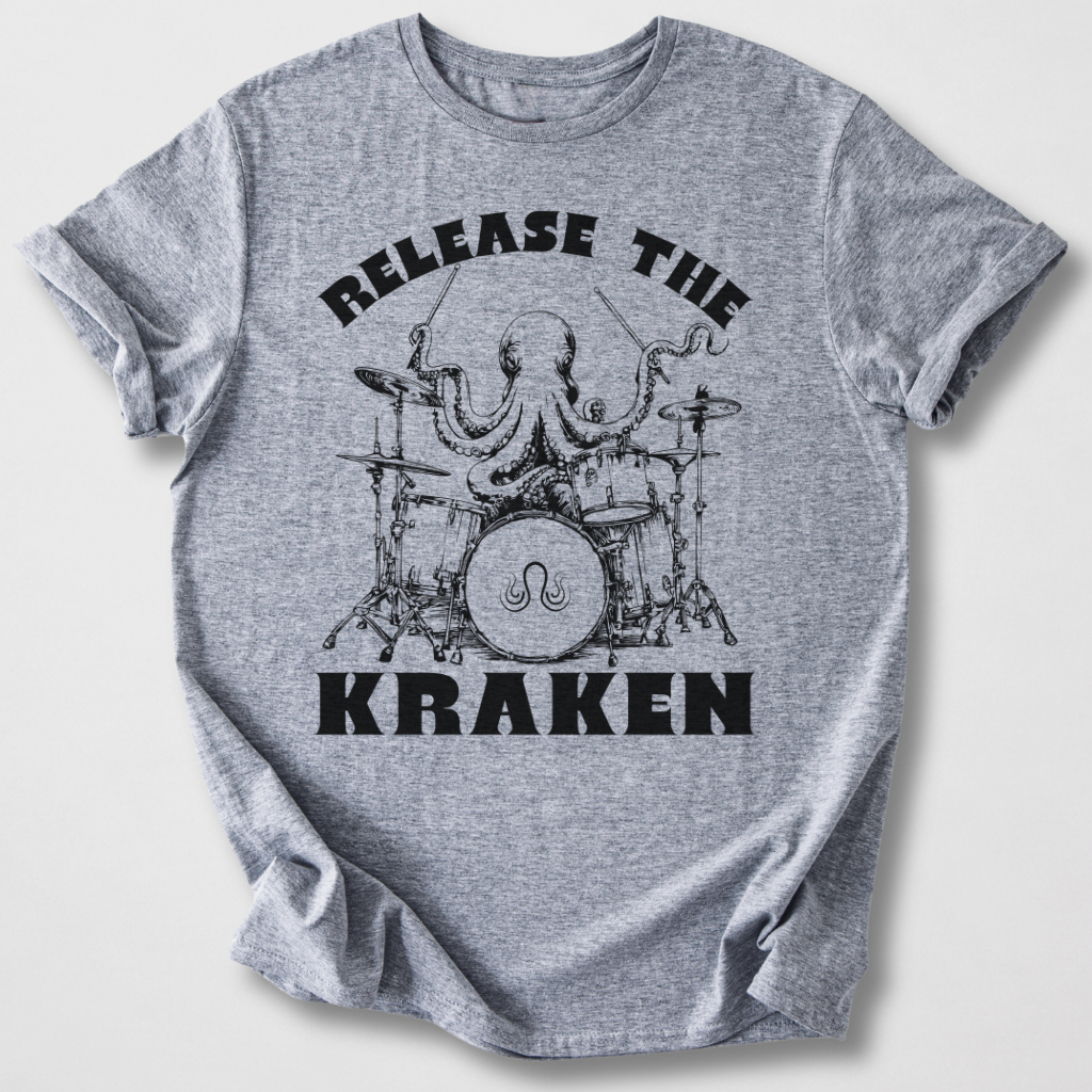 Release The Kraken Drum T-Shirt