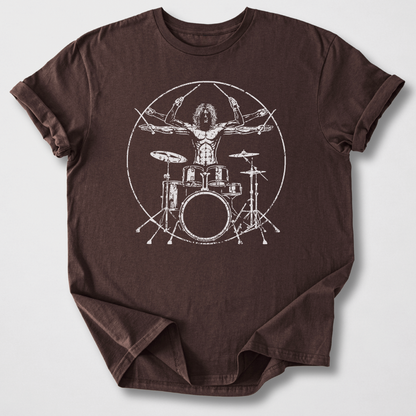 Vitruvian Drummer Man T-Shirt